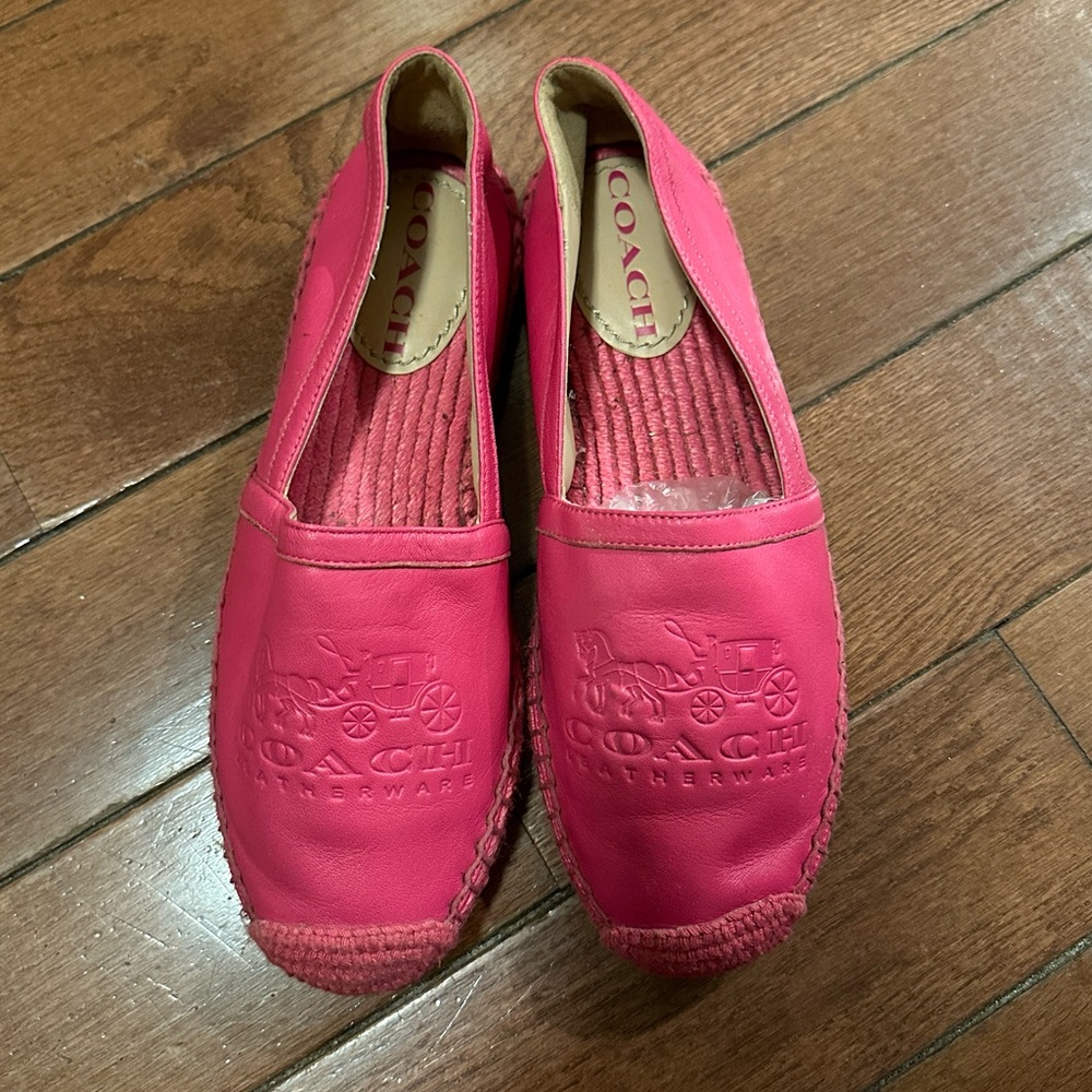 Coach pink espadrilles